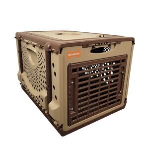 NYLABONE Collapsible Pet Crate Fold Away Dog Cage Carrier Small 21x16x15 w/ Box